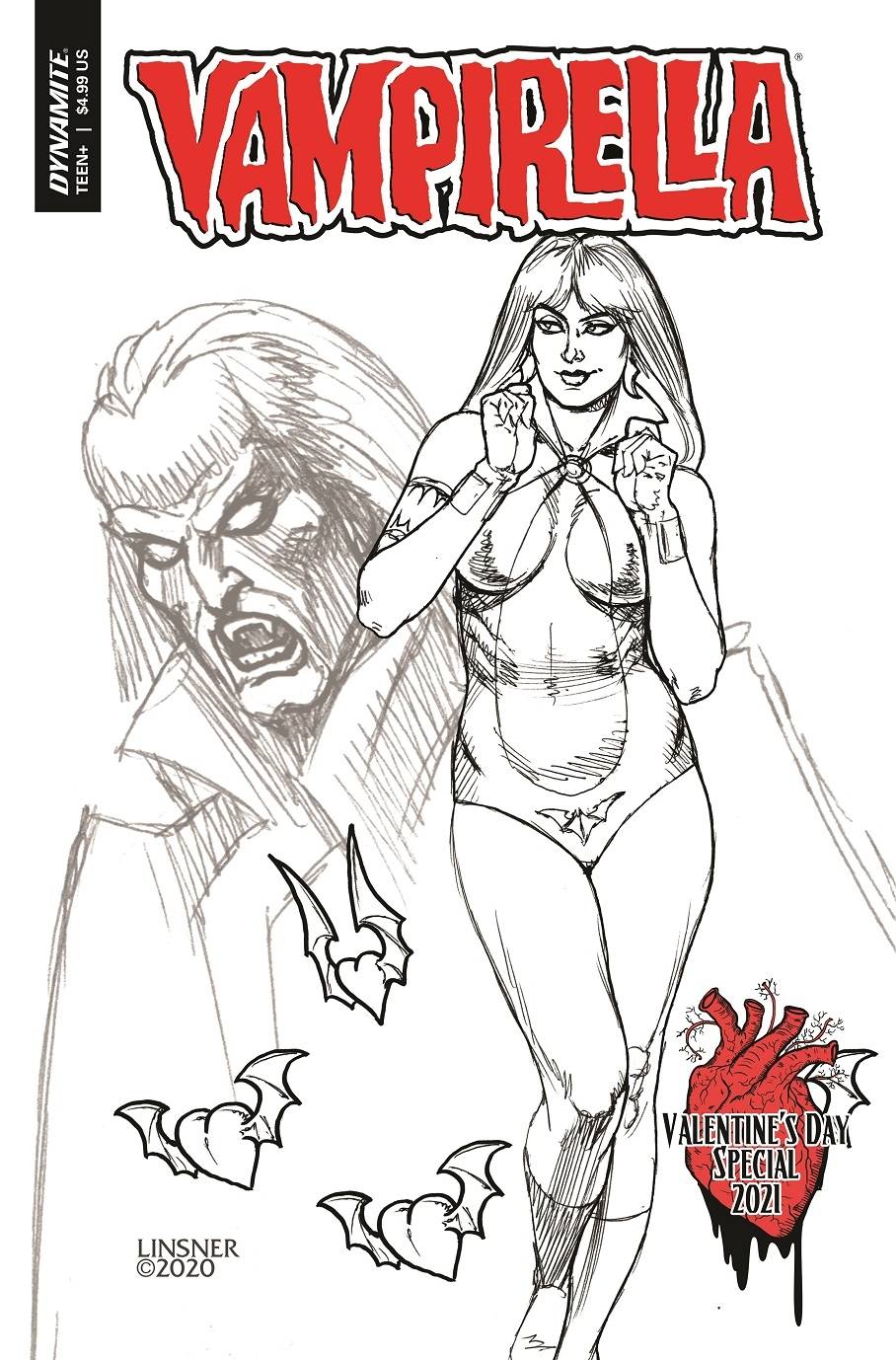 Vampirella Valentines Sp One Shot 1:20 Linsner B&W Variant