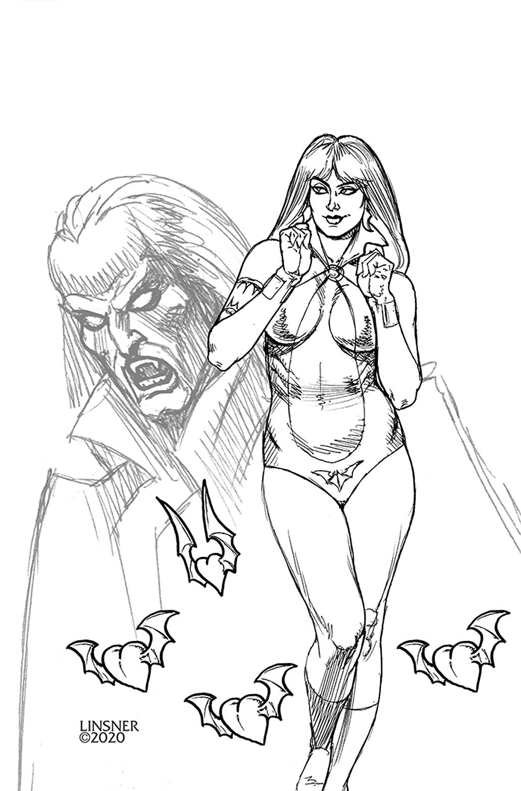 Vampirella Valentines Sp One Shot 1:50 Linsner B&W Virgin