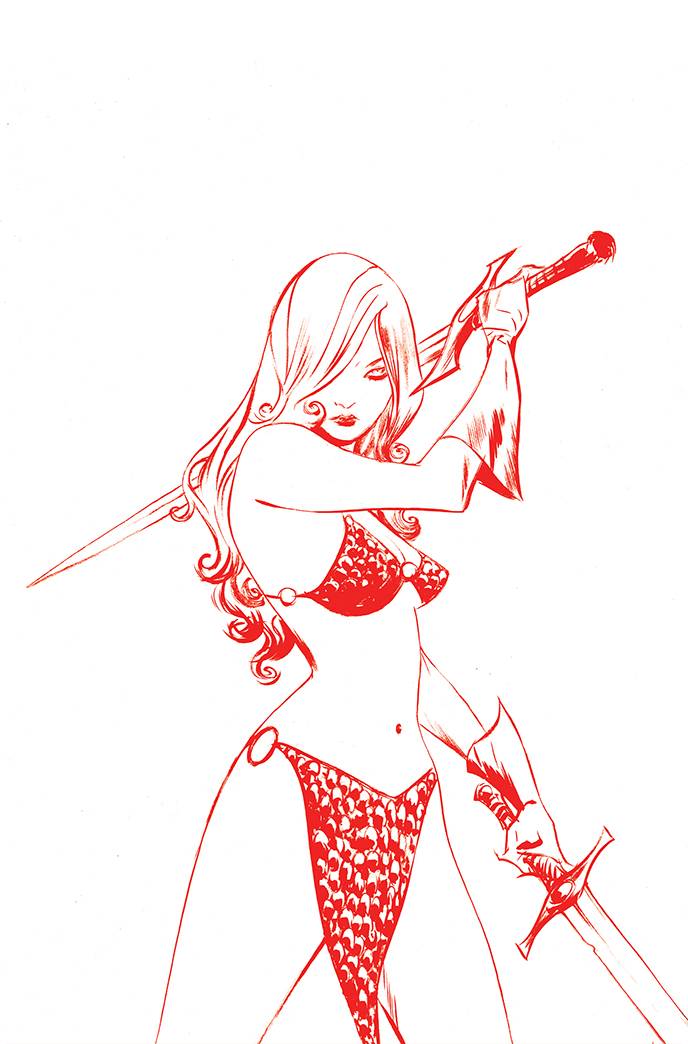 Red Sonja #23 1:35 Lee Tint Virgin Foc Variant