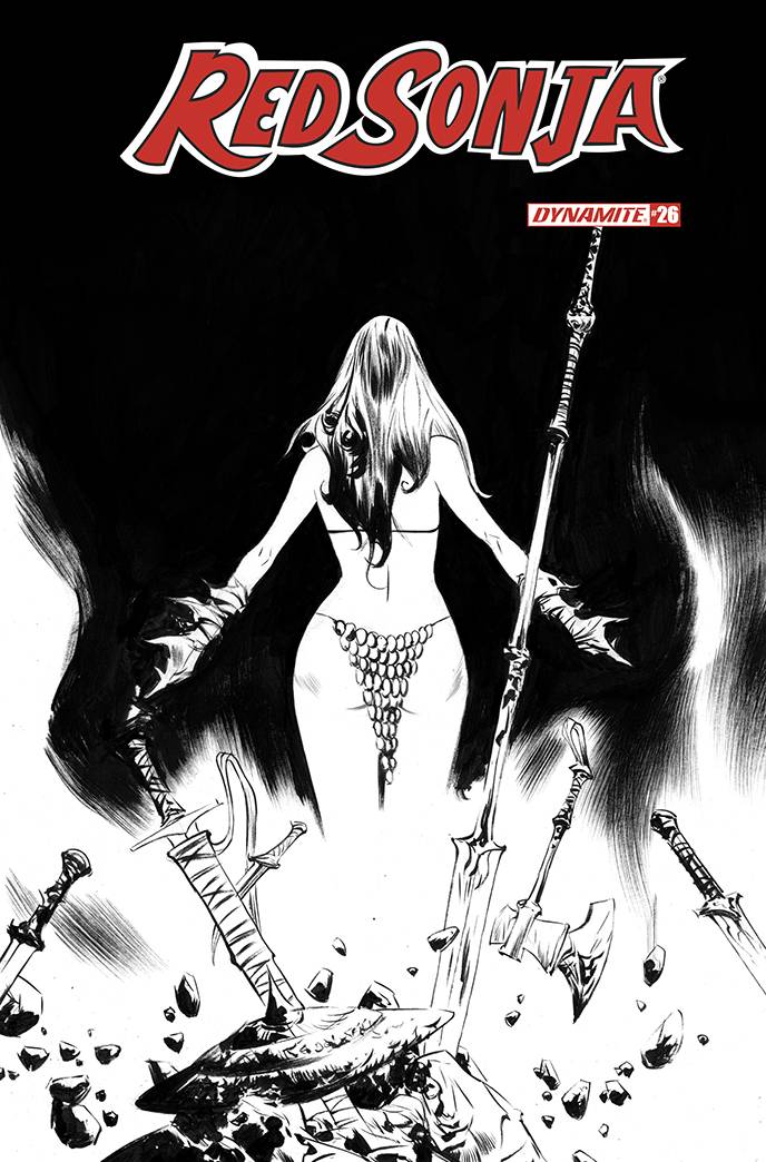 Red Sonja #26 1:30 Lee B&W Variant