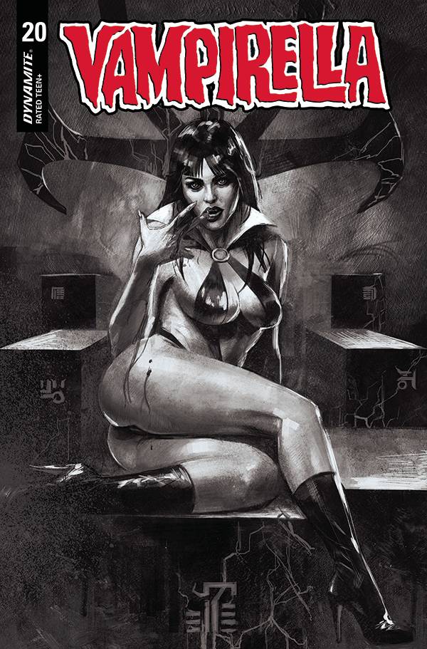 Vampirella #20 1:40 Mastrazzo B&W Variant