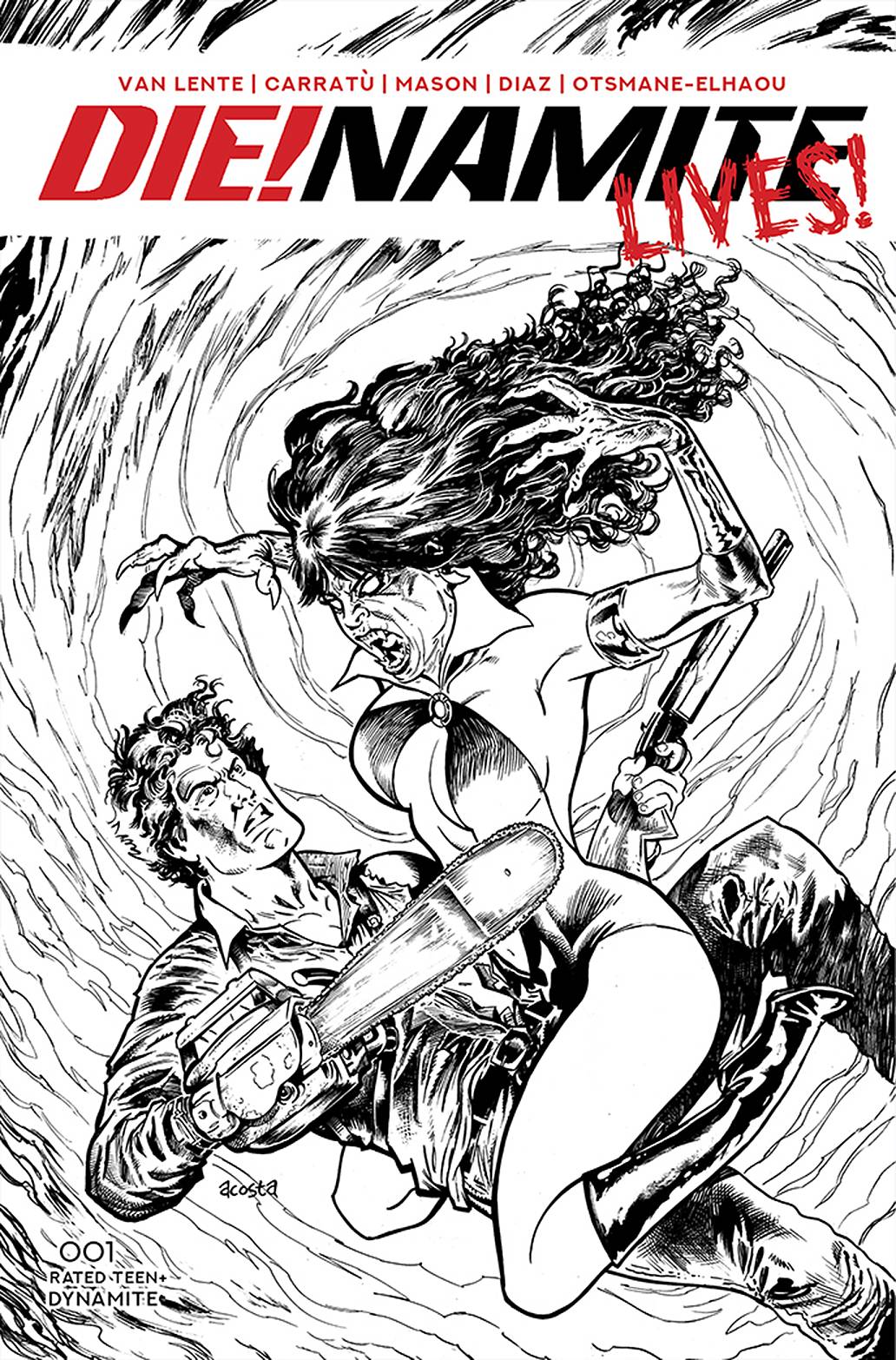 Die!Namite Lives #1 1:10 Acosta Pencil Art Variant