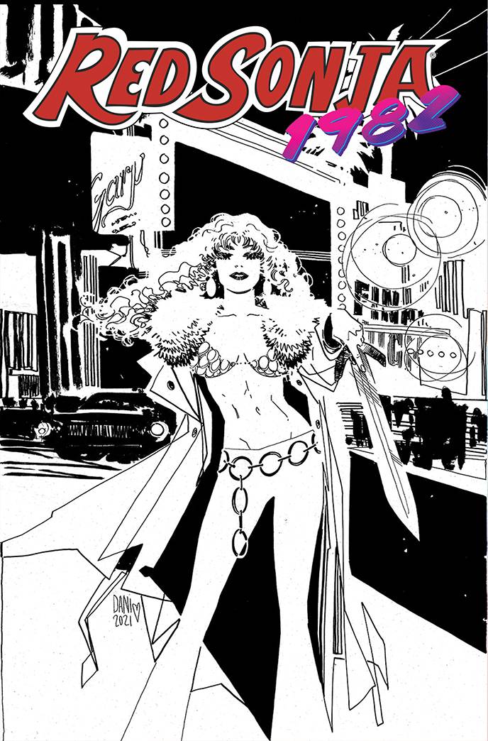 Red Sonja 1982 One Shot 1:10 Dani Line Art Variant