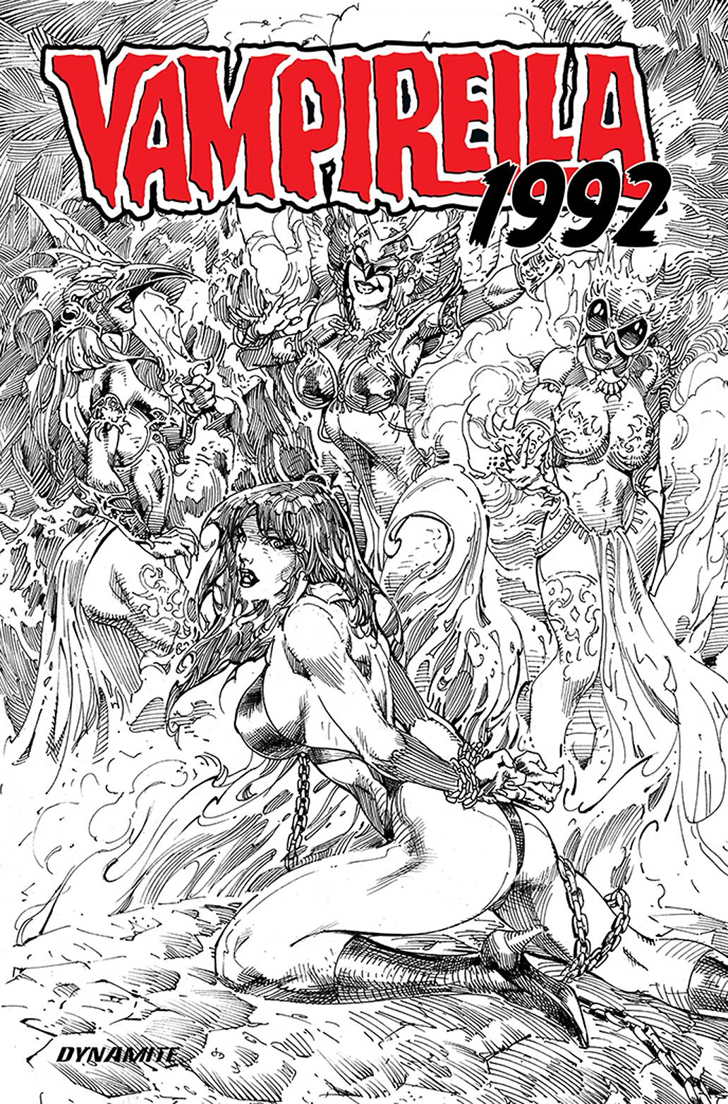 Vampirella 1992 One Shot 1:10 Castro Line Art Variant