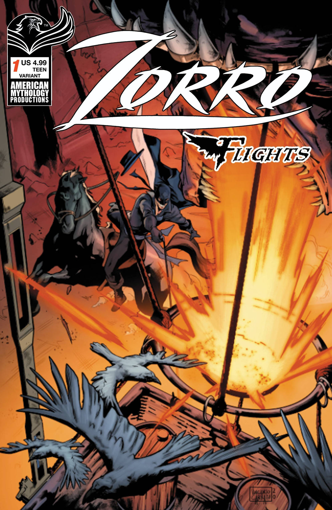 Zorro Flights #1 Cover B Carratu (C: 0-1-2)