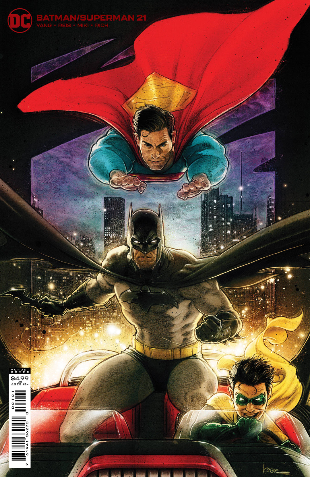 Batman Superman #21 Cover B Cardstock Variant