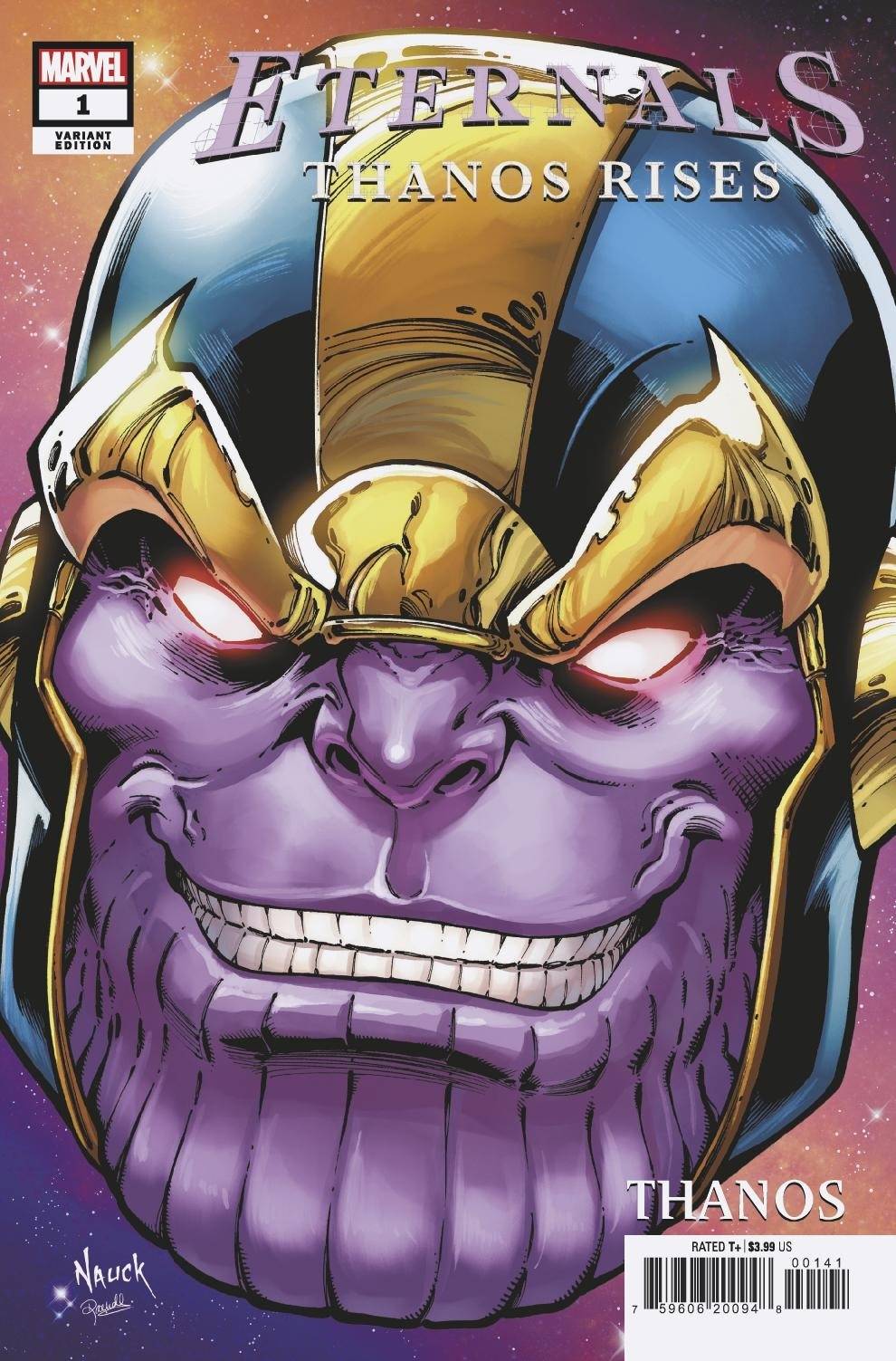 Eternals Thanos Rises #1 Todd Nauck Headshot Var