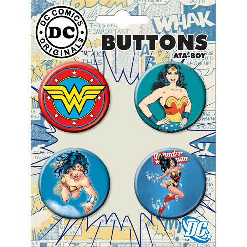 DC Wonder Woman Button Set 10